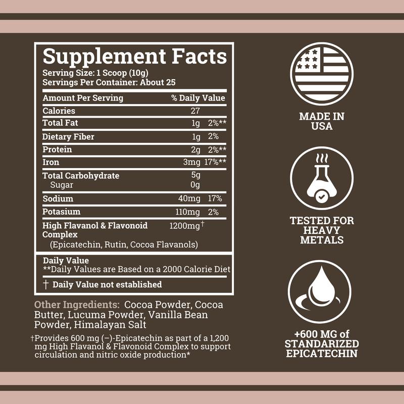 Cocoa Flavanols Daily Drink Mix – 25 Servings