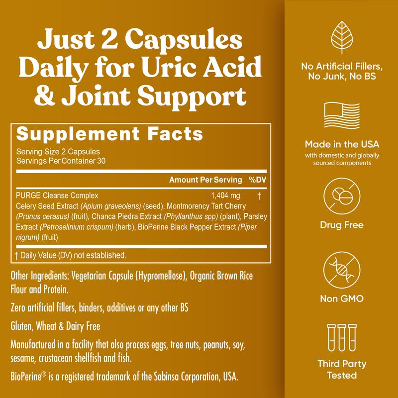 Uric Acid Cleanse Formula – 60 Capsules