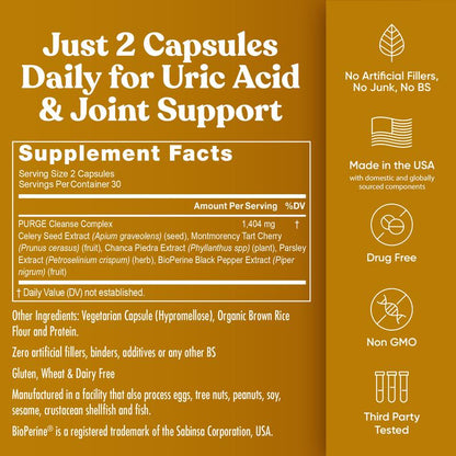 Uric Acid Cleanse Formula – 60 Capsules