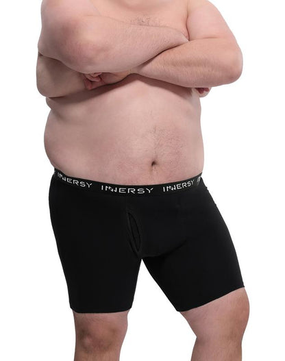 Men’s Plus-Size Breathable Boxer Briefs (Pack of 4)