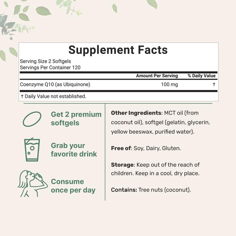 CoQ10 Energy Support — 240 Softgels