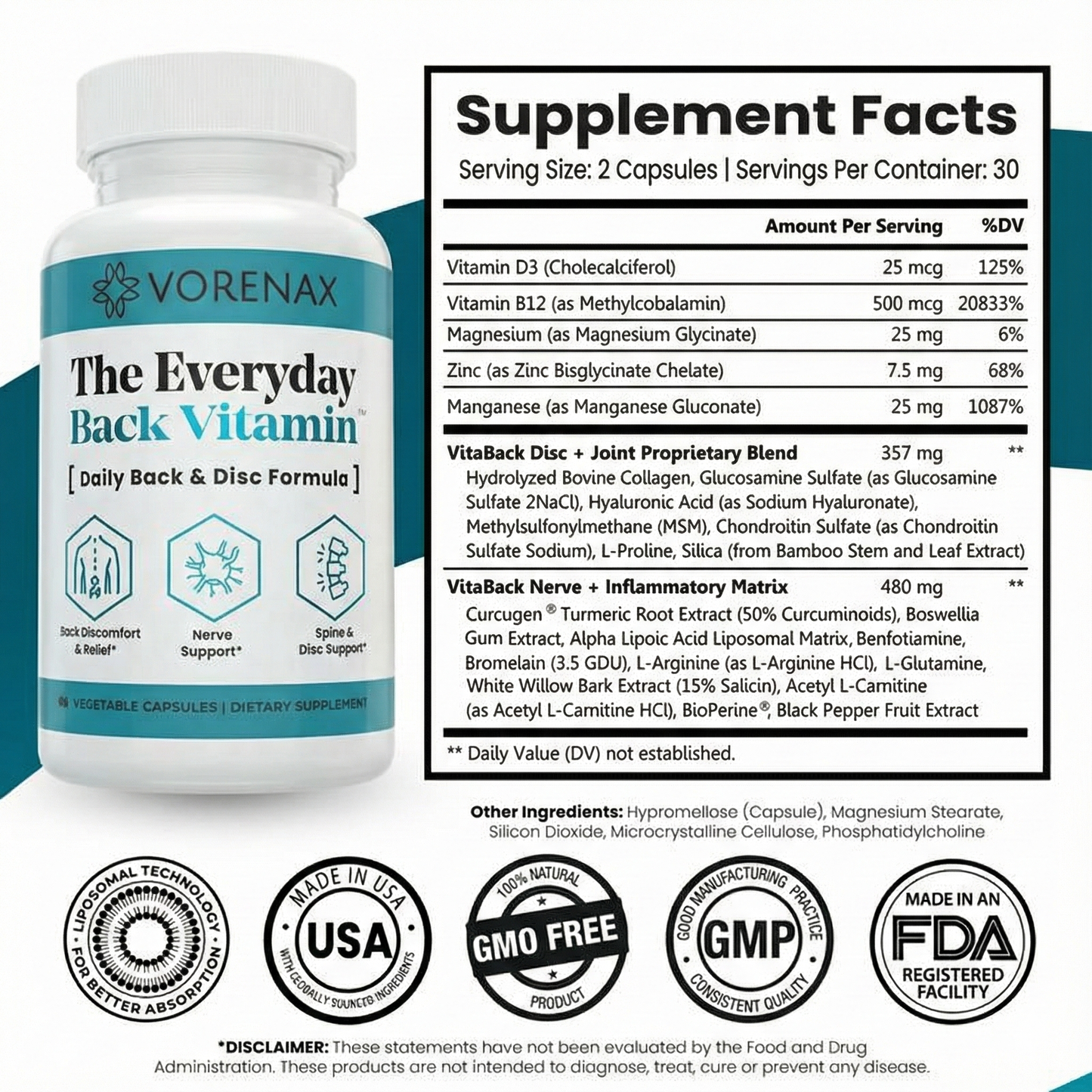 Vorenax™ Everyday Back Vitamin