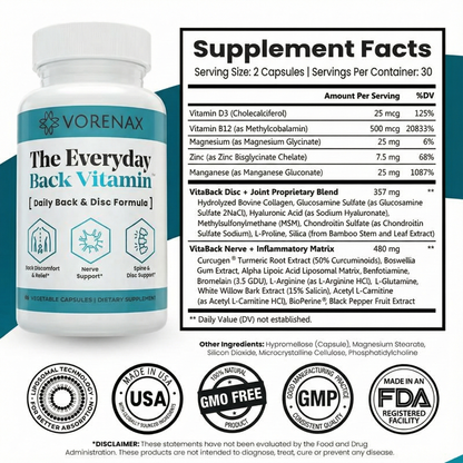 Vorenax™ Everyday Back Vitamin