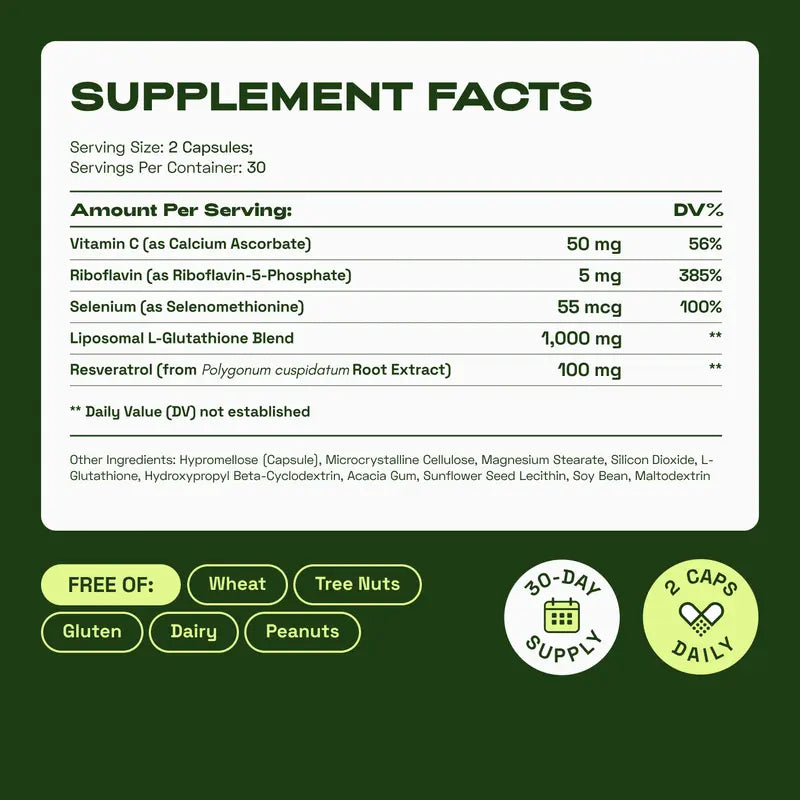 Vorenax Liposomal Glutathione – 1155 mg Capsules